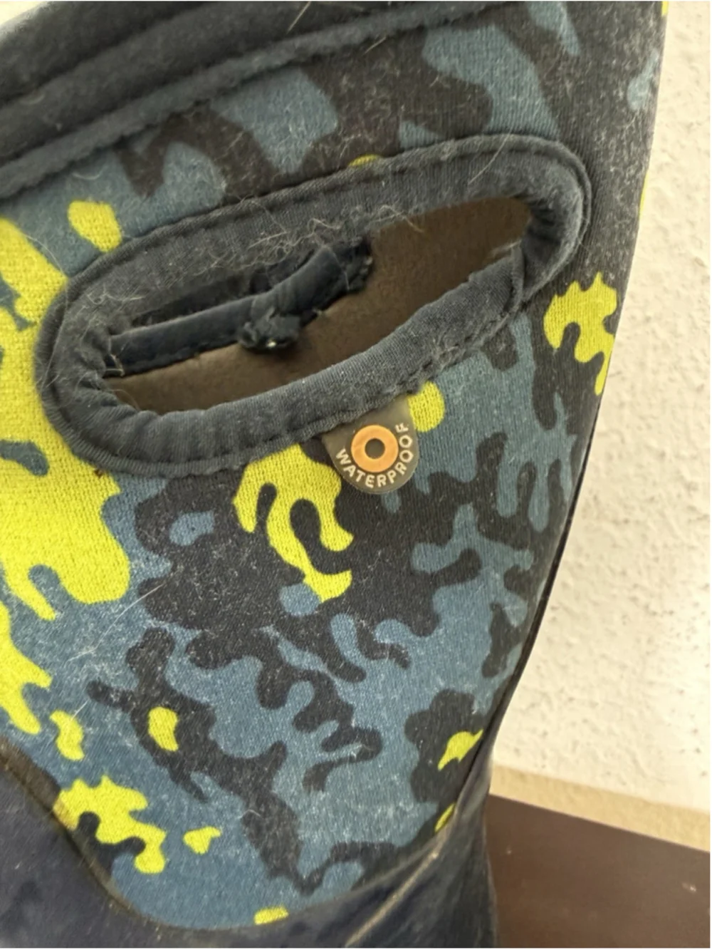 Bogs K York Neo Camo Pull On Rain Boots Waterproof Snow Little Boys Size 10